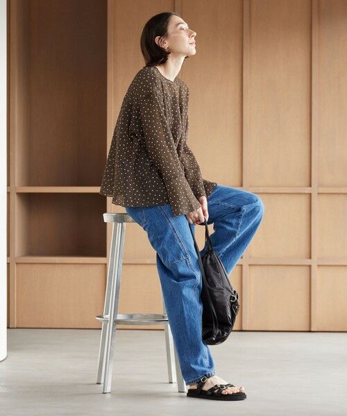 BEAUTY&YOUTH UNITED ARROWS / ビューティー&ユース ユナイテッドアローズ シャツ・ブラウス | ポリエステル ドット シアー ブラウス ウォッシャブル | 詳細8