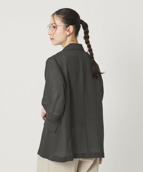 BEAUTY&YOUTH UNITED ARROWS / ビューティー&ユース ユナイテッドアローズ テーラードジャケット | ポリエステル メッシュ ハーフスリーブ ジャケット ウォッシャブル | 詳細9