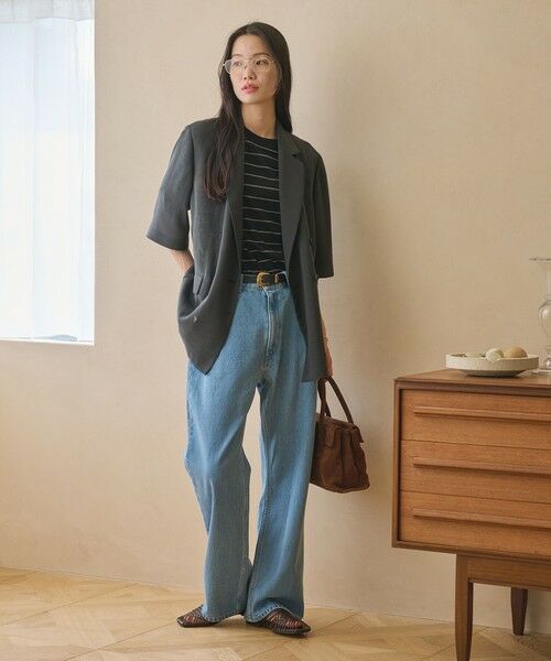 BEAUTY&YOUTH UNITED ARROWS / ビューティー&ユース ユナイテッドアローズ テーラードジャケット | ポリエステル メッシュ ハーフスリーブ ジャケット ウォッシャブル | 詳細7
