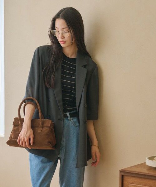BEAUTY&YOUTH UNITED ARROWS / ビューティー&ユース ユナイテッドアローズ テーラードジャケット | ポリエステル メッシュ ハーフスリーブ ジャケット ウォッシャブル | 詳細2