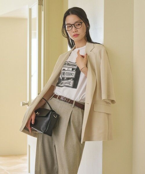 BEAUTY&YOUTH UNITED ARROWS / ビューティー&ユース ユナイテッドアローズ テーラードジャケット | ポリエステル メッシュ ハーフスリーブ ジャケット ウォッシャブル | 詳細11