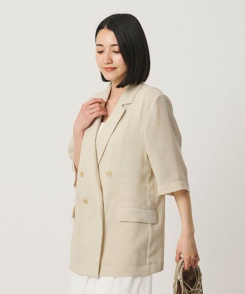 BEAUTY&YOUTH UNITED ARROWS / ビューティー&ユース ユナイテッドアローズ テーラードジャケット | ポリエステル メッシュ ハーフスリーブ ジャケット ウォッシャブル | 詳細9