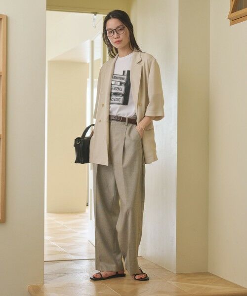 BEAUTY&YOUTH UNITED ARROWS / ビューティー&ユース ユナイテッドアローズ テーラードジャケット | ポリエステル メッシュ ハーフスリーブ ジャケット ウォッシャブル | 詳細15