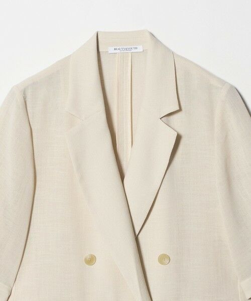 BEAUTY&YOUTH UNITED ARROWS / ビューティー&ユース ユナイテッドアローズ テーラードジャケット | ポリエステル メッシュ ハーフスリーブ ジャケット ウォッシャブル | 詳細4