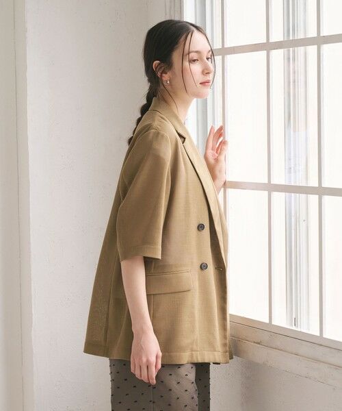 BEAUTY&YOUTH UNITED ARROWS / ビューティー&ユース ユナイテッドアローズ テーラードジャケット | ポリエステル メッシュ ハーフスリーブ ジャケット ウォッシャブル | 詳細20