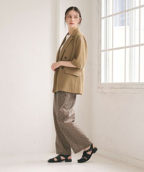 BEAUTY&YOUTH UNITED ARROWS / ビューティー&ユース ユナイテッドアローズ テーラードジャケット | ポリエステル メッシュ ハーフスリーブ ジャケット ウォッシャブル | 詳細24