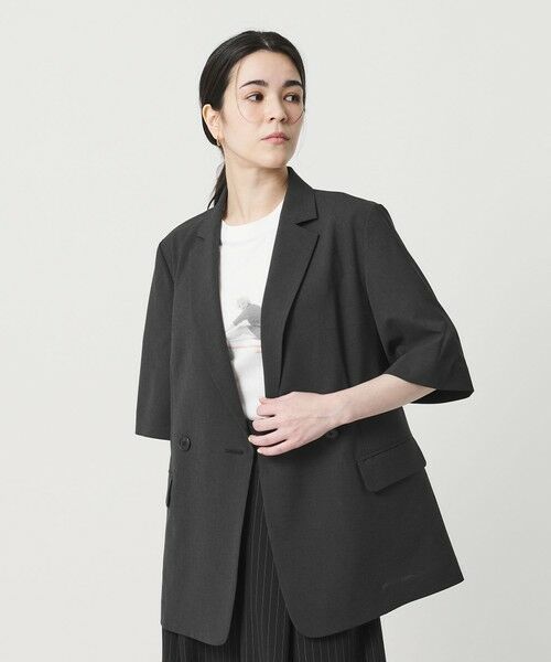 BEAUTY&YOUTH UNITED ARROWS / ビューティー&ユース ユナイテッドアローズ テーラードジャケット | ハーフスリーブ ジャケット 吸水速乾 防シワ | 詳細2