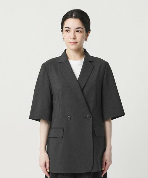 BEAUTY&YOUTH UNITED ARROWS / ビューティー&ユース ユナイテッドアローズ テーラードジャケット | ハーフスリーブ ジャケット 吸水速乾 防シワ | 詳細4