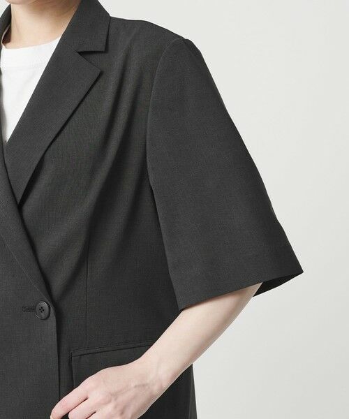 BEAUTY&YOUTH UNITED ARROWS / ビューティー&ユース ユナイテッドアローズ テーラードジャケット | ハーフスリーブ ジャケット 吸水速乾 防シワ | 詳細8