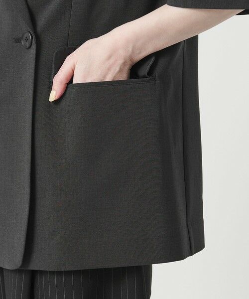 BEAUTY&YOUTH UNITED ARROWS / ビューティー&ユース ユナイテッドアローズ テーラードジャケット | ハーフスリーブ ジャケット 吸水速乾 防シワ ウォッシャブル | 詳細10