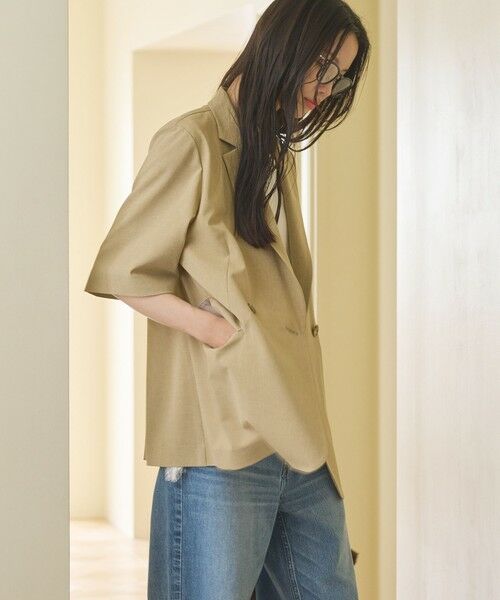 BEAUTY&YOUTH UNITED ARROWS / ビューティー&ユース ユナイテッドアローズ テーラードジャケット | ハーフスリーブ ジャケット 吸水速乾 防シワ ウォッシャブル | 詳細9