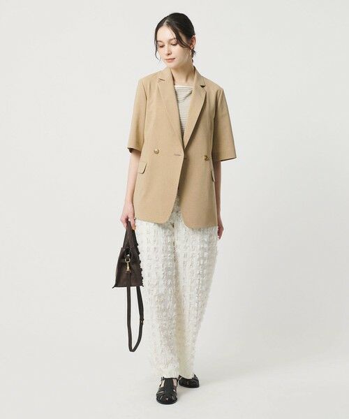 BEAUTY&YOUTH UNITED ARROWS / ビューティー&ユース ユナイテッドアローズ テーラードジャケット | ハーフスリーブ ジャケット 吸水速乾 防シワ ウォッシャブル | 詳細15