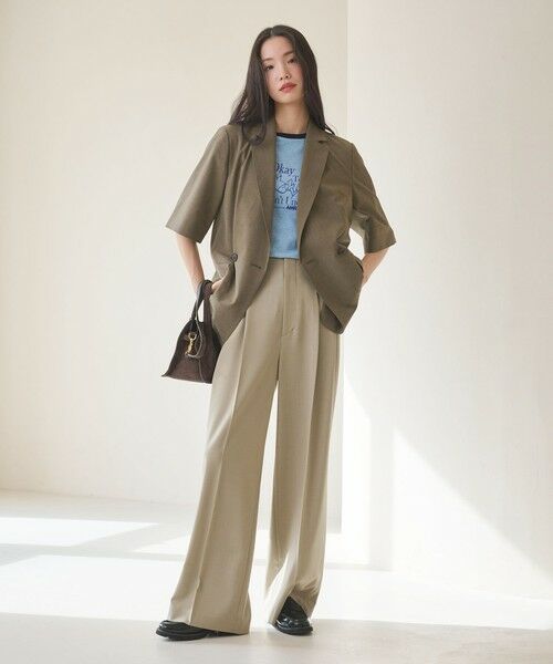 BEAUTY&YOUTH UNITED ARROWS / ビューティー&ユース ユナイテッドアローズ テーラードジャケット | ハーフスリーブ ジャケット 吸水速乾 防シワ ウォッシャブル | 詳細18