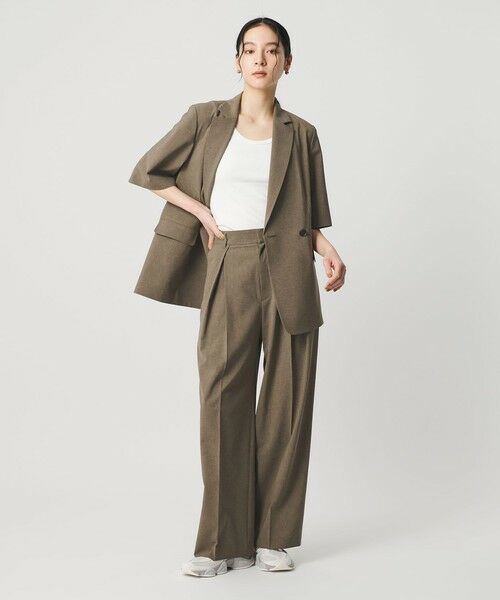 BEAUTY&YOUTH UNITED ARROWS / ビューティー&ユース ユナイテッドアローズ テーラードジャケット | ハーフスリーブ ジャケット 吸水速乾 防シワ ウォッシャブル | 詳細21