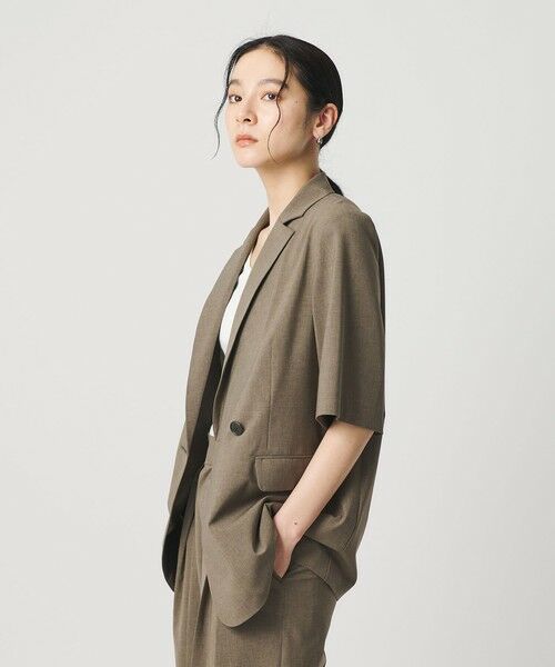 BEAUTY&YOUTH UNITED ARROWS / ビューティー&ユース ユナイテッドアローズ テーラードジャケット | ハーフスリーブ ジャケット 吸水速乾 防シワ | 詳細27