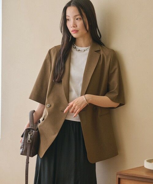 BEAUTY&YOUTH UNITED ARROWS / ビューティー&ユース ユナイテッドアローズ テーラードジャケット | ハーフスリーブ ジャケット 吸水速乾 防シワ ウォッシャブル | 詳細22