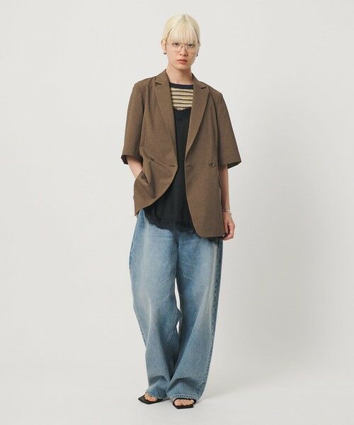 BEAUTY&YOUTH UNITED ARROWS / ビューティー&ユース ユナイテッドアローズ テーラードジャケット | ハーフスリーブ ジャケット 吸水速乾 防シワ ウォッシャブル | 詳細29