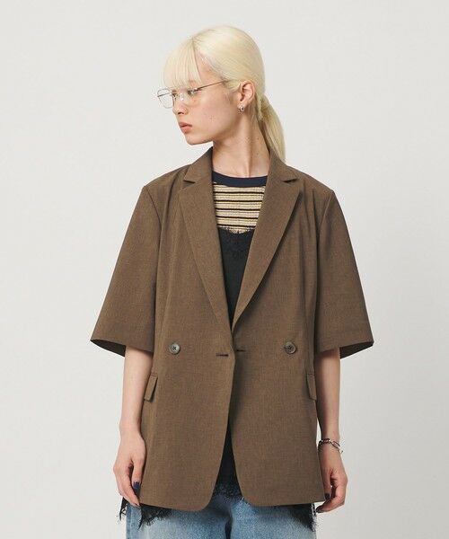 BEAUTY&YOUTH UNITED ARROWS / ビューティー&ユース ユナイテッドアローズ テーラードジャケット | ハーフスリーブ ジャケット 吸水速乾 防シワ ウォッシャブル | 詳細27