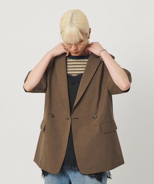 BEAUTY&YOUTH UNITED ARROWS / ビューティー&ユース ユナイテッドアローズ テーラードジャケット | ハーフスリーブ ジャケット 吸水速乾 防シワ ウォッシャブル | 詳細28
