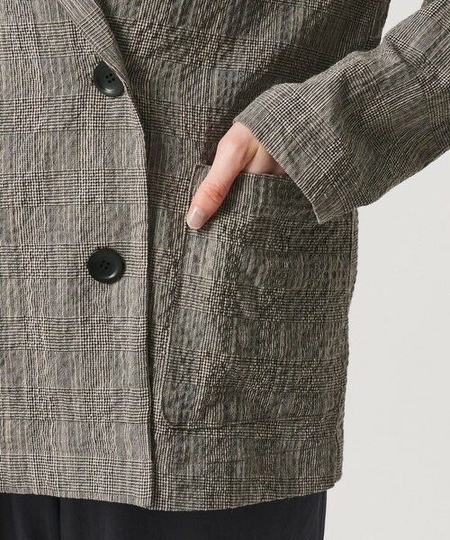 BEAUTY&YOUTH UNITED ARROWS / ビューティー&ユース ユナイテッドアローズ テーラードジャケット | 【WEB限定】グレンチェック ダブルジャケット ウォッシャブル | 詳細9