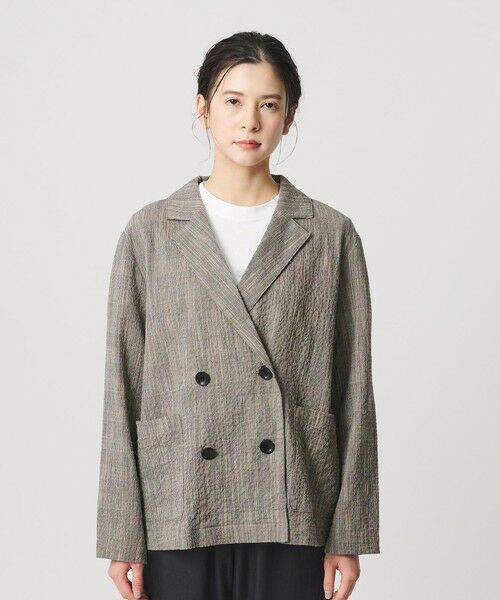 BEAUTY&YOUTH UNITED ARROWS / ビューティー&ユース ユナイテッドアローズ テーラードジャケット | 【WEB限定】グレンチェック ダブルジャケット ウォッシャブル | 詳細4