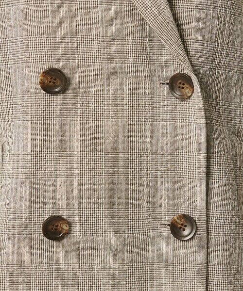 BEAUTY&YOUTH UNITED ARROWS / ビューティー&ユース ユナイテッドアローズ テーラードジャケット | 【WEB限定】グレンチェック ダブルジャケット ウォッシャブル | 詳細15