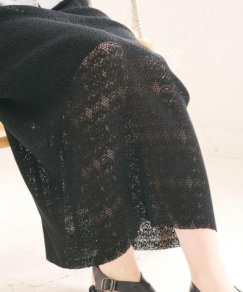 BEAUTY&YOUTH UNITED ARROWS / ビューティー&ユース ユナイテッドアローズ ミニ・ひざ丈スカート | レースプリーツ タイトスカート ウォッシャブル | 詳細9