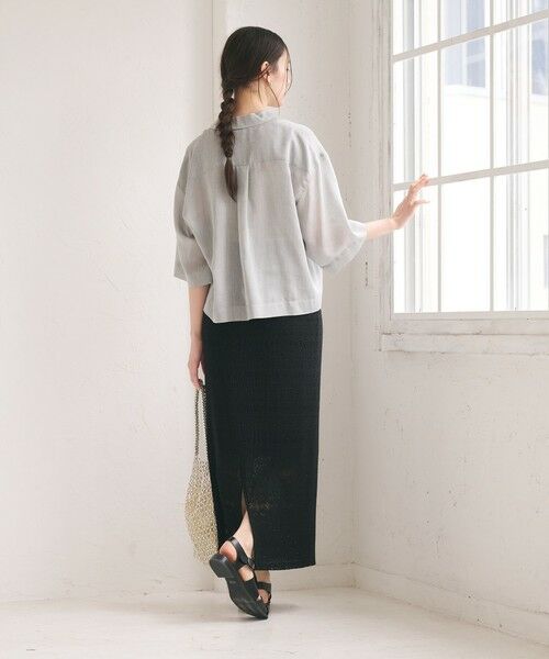 BEAUTY&YOUTH UNITED ARROWS / ビューティー&ユース ユナイテッドアローズ ミニ・ひざ丈スカート | レースプリーツ タイトスカート ウォッシャブル | 詳細12