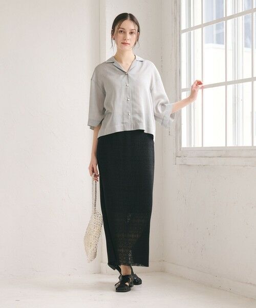 BEAUTY&YOUTH UNITED ARROWS / ビューティー&ユース ユナイテッドアローズ ミニ・ひざ丈スカート | レースプリーツ タイトスカート ウォッシャブル | 詳細10