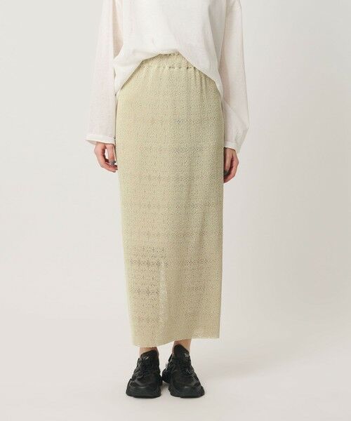 BEAUTY&YOUTH UNITED ARROWS / ビューティー&ユース ユナイテッドアローズ ミニ・ひざ丈スカート | レースプリーツ タイトスカート ウォッシャブル | 詳細16