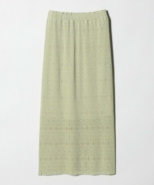 BEAUTY&YOUTH UNITED ARROWS / ビューティー&ユース ユナイテッドアローズ ミニ・ひざ丈スカート | レースプリーツ タイトスカート ウォッシャブル（LIME）