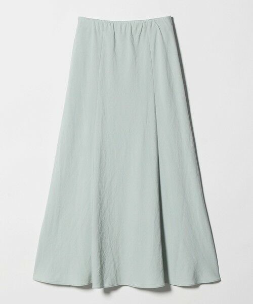 BEAUTY&YOUTH UNITED ARROWS / ビューティー&ユース ユナイテッドアローズ ミニ・ひざ丈スカート | 麻ブレンド バイアス フレアスカート ウォッシャブル（LT.BLUE）