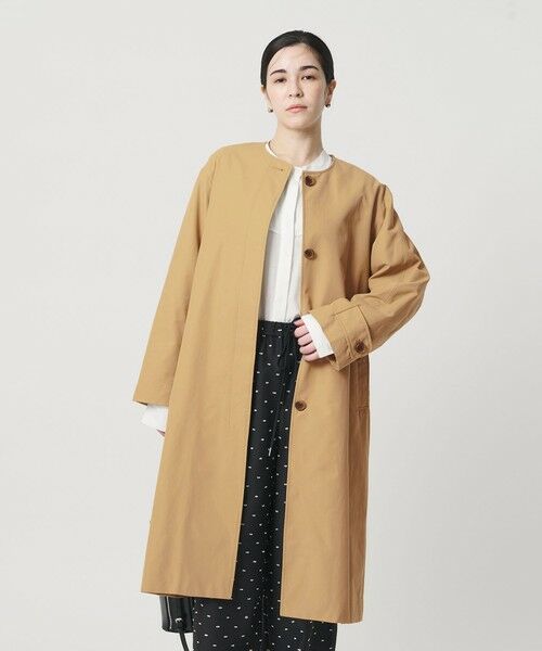 BEAUTY&YOUTH UNITED ARROWS / ビューティー&ユース ユナイテッドアローズ その他アウター | 【WEB限定】コットンナイロン ツイルノーカラーコート | 詳細8