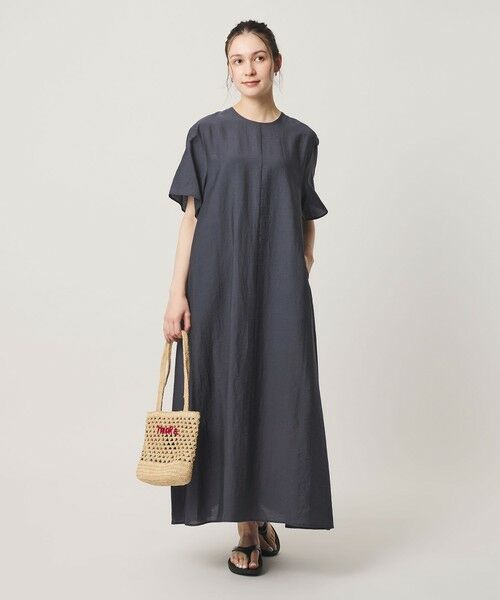BEAUTY&YOUTH UNITED ARROWS / ビューティー&ユース ユナイテッドアローズ ロング・マキシ丈ワンピース | シアー バックリボン ワンピース ウォッシャブル | 詳細20