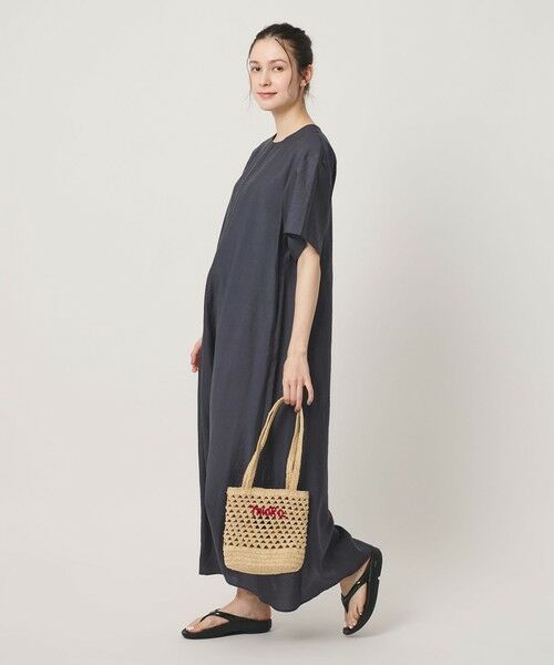 BEAUTY&YOUTH UNITED ARROWS / ビューティー&ユース ユナイテッドアローズ ロング・マキシ丈ワンピース | シアー バックリボン ワンピース ウォッシャブル | 詳細21