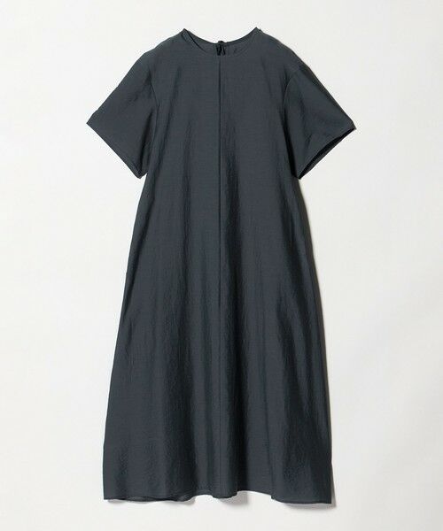 BEAUTY&YOUTH UNITED ARROWS / ビューティー&ユース ユナイテッドアローズ ロング・マキシ丈ワンピース | シアー バックリボン ワンピース ウォッシャブル(DK.GRAY)