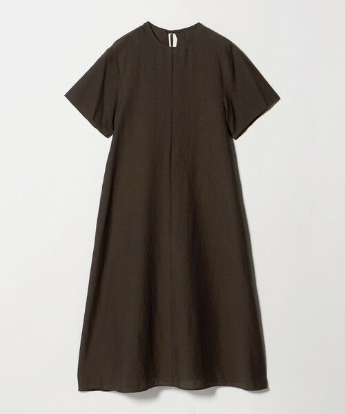 BEAUTY&YOUTH UNITED ARROWS / ビューティー&ユース ユナイテッドアローズ ロング・マキシ丈ワンピース | シアー バックリボン ワンピース ウォッシャブル(DK.BROWN)