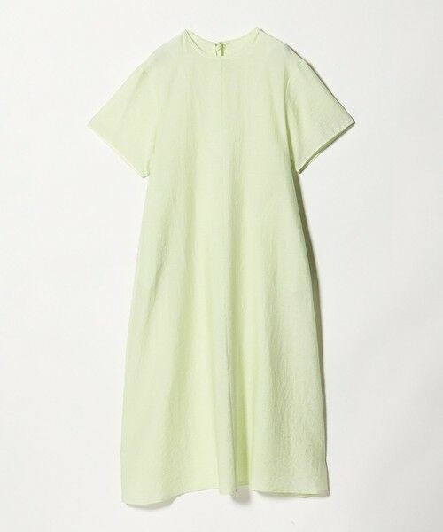 BEAUTY&YOUTH UNITED ARROWS / ビューティー&ユース ユナイテッドアローズ ロング・マキシ丈ワンピース | シアー バックリボン ワンピース ウォッシャブル(LIME)