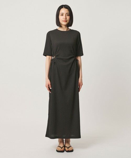 BEAUTY&YOUTH UNITED ARROWS / ビューティー&ユース ユナイテッドアローズ ロング・マキシ丈ワンピース | サイドホール ショートスリーブ ワンピース | 詳細4