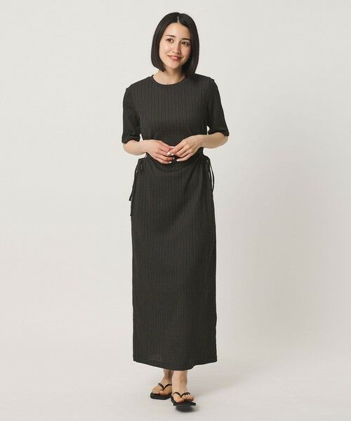 BEAUTY&YOUTH UNITED ARROWS / ビューティー&ユース ユナイテッドアローズ ロング・マキシ丈ワンピース | サイドホール ショートスリーブ ワンピース | 詳細2