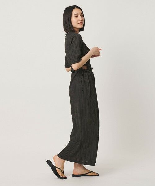 BEAUTY&YOUTH UNITED ARROWS / ビューティー&ユース ユナイテッドアローズ ロング・マキシ丈ワンピース | サイドホール ショートスリーブ ワンピース | 詳細3