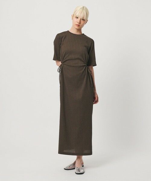 BEAUTY&YOUTH UNITED ARROWS / ビューティー&ユース ユナイテッドアローズ ロング・マキシ丈ワンピース | サイドホール ショートスリーブ ワンピース | 詳細23