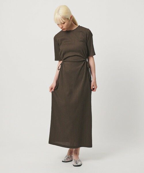 BEAUTY&YOUTH UNITED ARROWS / ビューティー&ユース ユナイテッドアローズ ロング・マキシ丈ワンピース | サイドホール ショートスリーブ ワンピース | 詳細24
