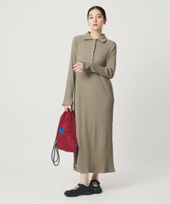 BEAUTY&YOUTH UNITED ARROWS / ビューティー&ユース ユナイテッドアローズ ロング・マキシ丈ワンピース | 【WEB限定】ポロカラー リブワンピース
