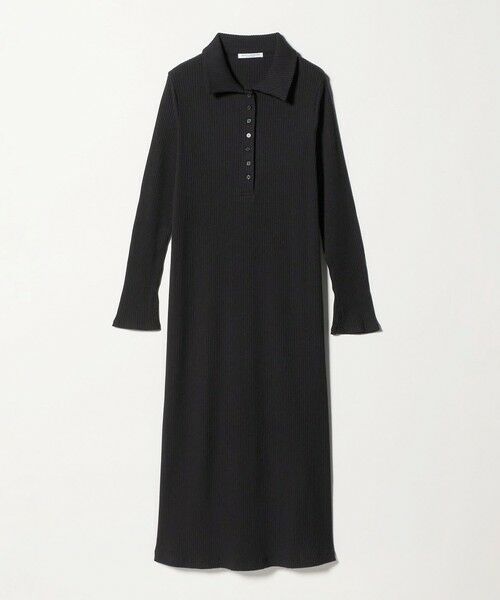 BEAUTY&YOUTH UNITED ARROWS / ビューティー&ユース ユナイテッドアローズ ロング・マキシ丈ワンピース | 【WEB限定】ポロカラー リブワンピース | 詳細4