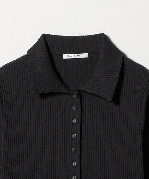 BEAUTY&YOUTH UNITED ARROWS / ビューティー&ユース ユナイテッドアローズ ロング・マキシ丈ワンピース | 【WEB限定】ポロカラー リブワンピース | 詳細5