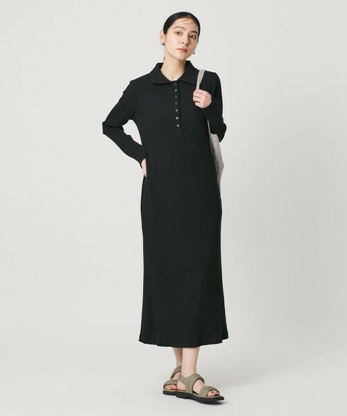 BEAUTY&YOUTH UNITED ARROWS / ビューティー&ユース ユナイテッドアローズ ロング・マキシ丈ワンピース | 【WEB限定】ポロカラー リブワンピース | 詳細2