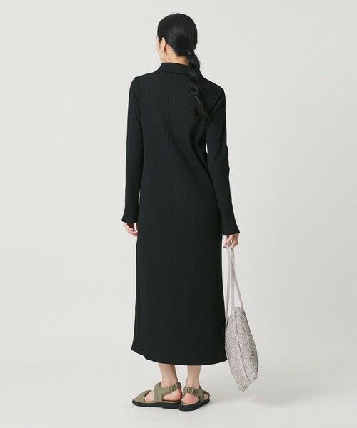 BEAUTY&YOUTH UNITED ARROWS / ビューティー&ユース ユナイテッドアローズ ロング・マキシ丈ワンピース | 【WEB限定】ポロカラー リブワンピース | 詳細3