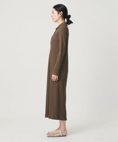 BEAUTY&YOUTH UNITED ARROWS / ビューティー&ユース ユナイテッドアローズ ロング・マキシ丈ワンピース | 【WEB限定】ポロカラー リブワンピース | 詳細10