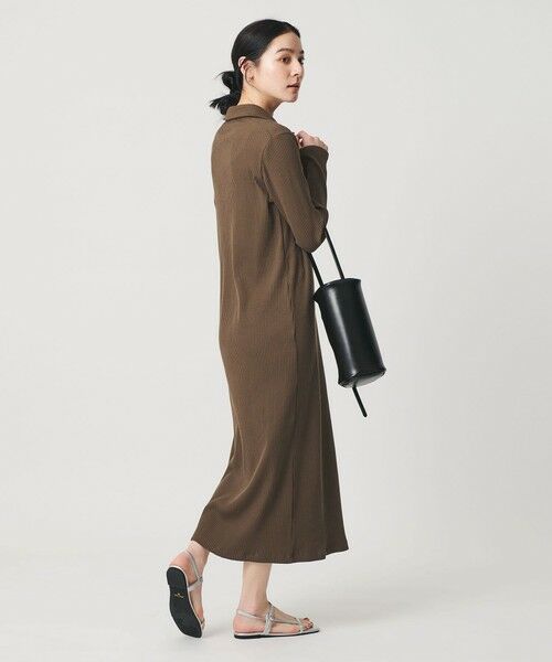 BEAUTY&YOUTH UNITED ARROWS / ビューティー&ユース ユナイテッドアローズ ロング・マキシ丈ワンピース | 【WEB限定】ポロカラー リブワンピース | 詳細8